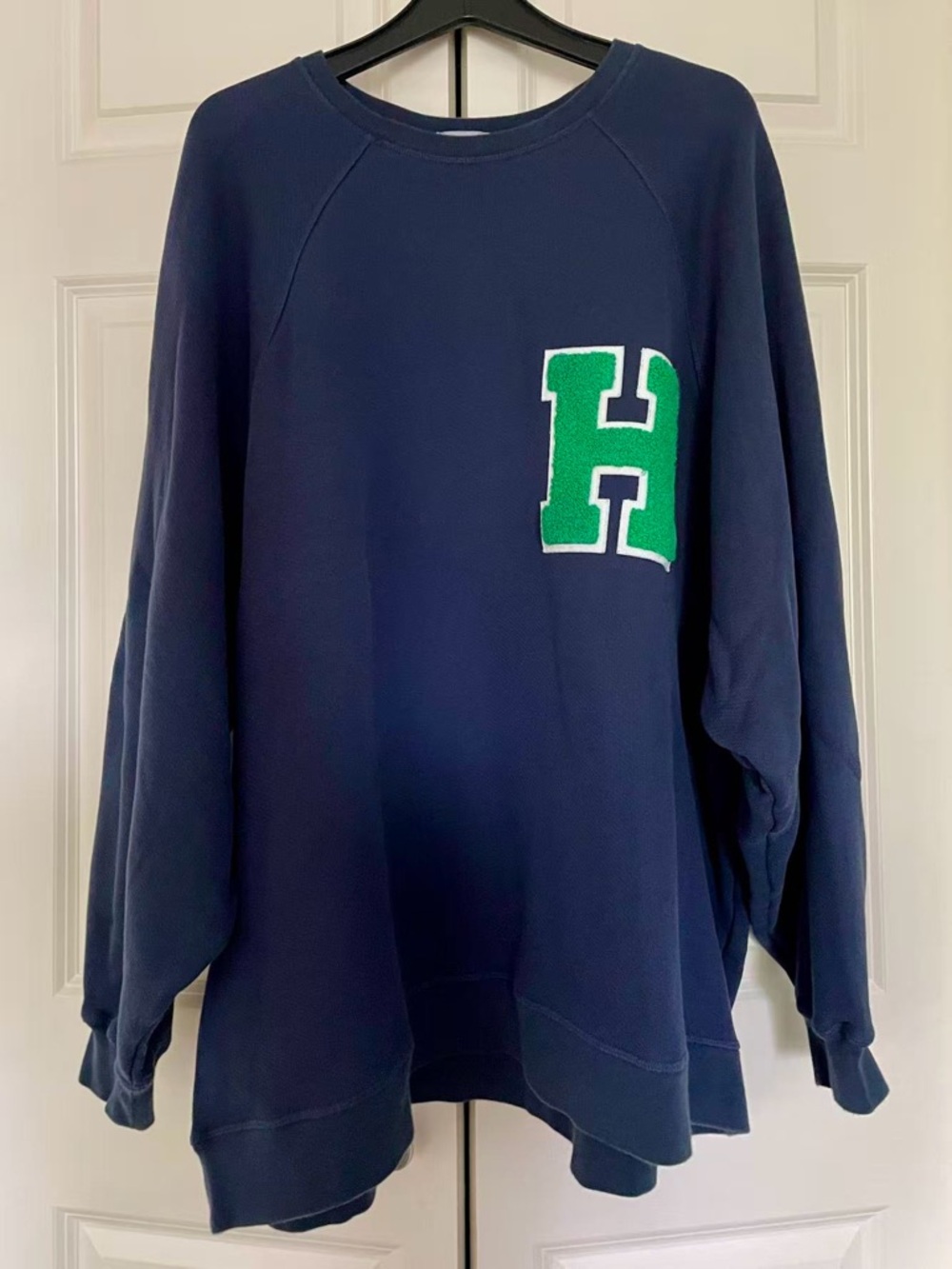 Halfboy oversized Sweatshirt dress with Green 'H' Patch XL/XXL